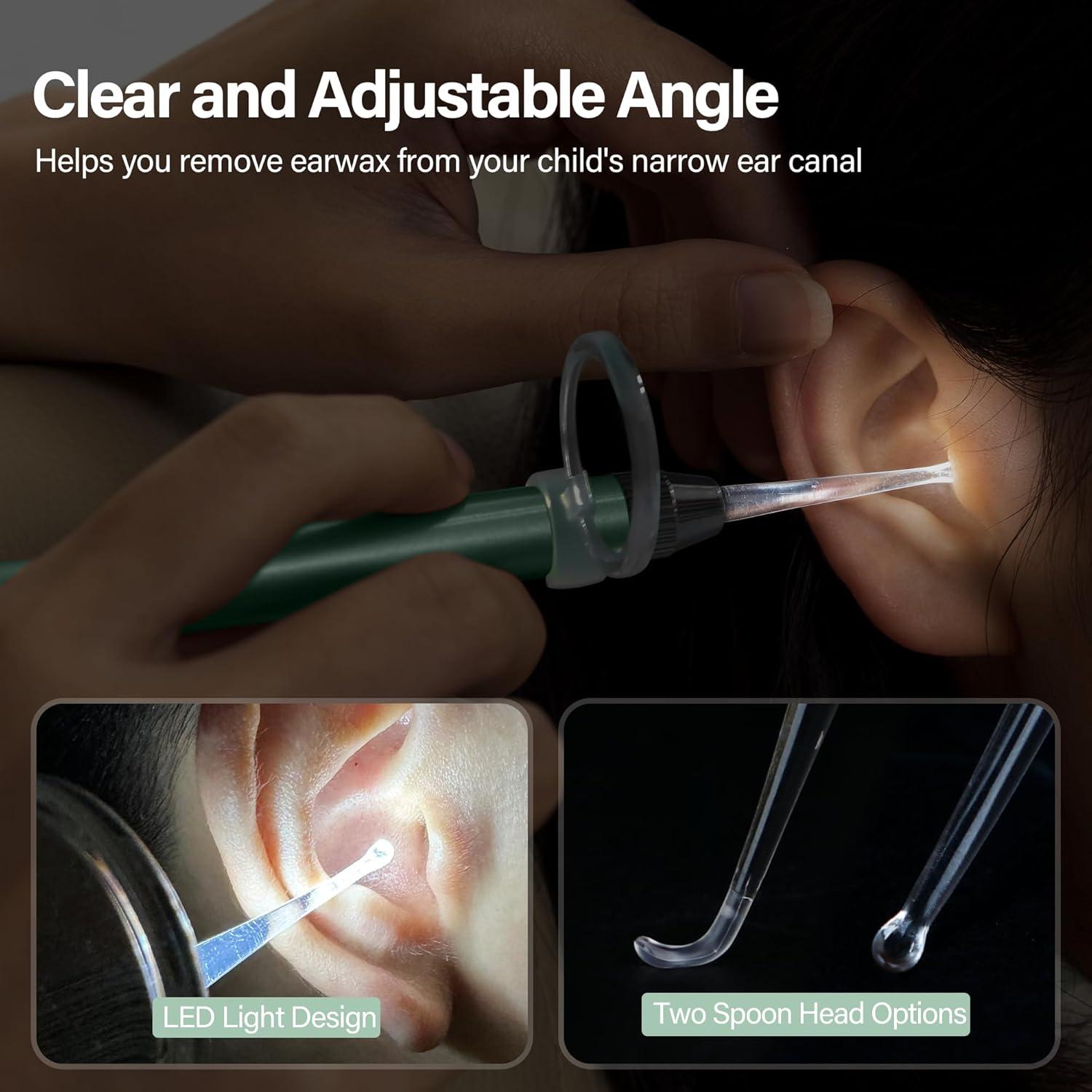 Kit de Limpieza de Oídos POZILAN con Luz LED - 15 Piezas