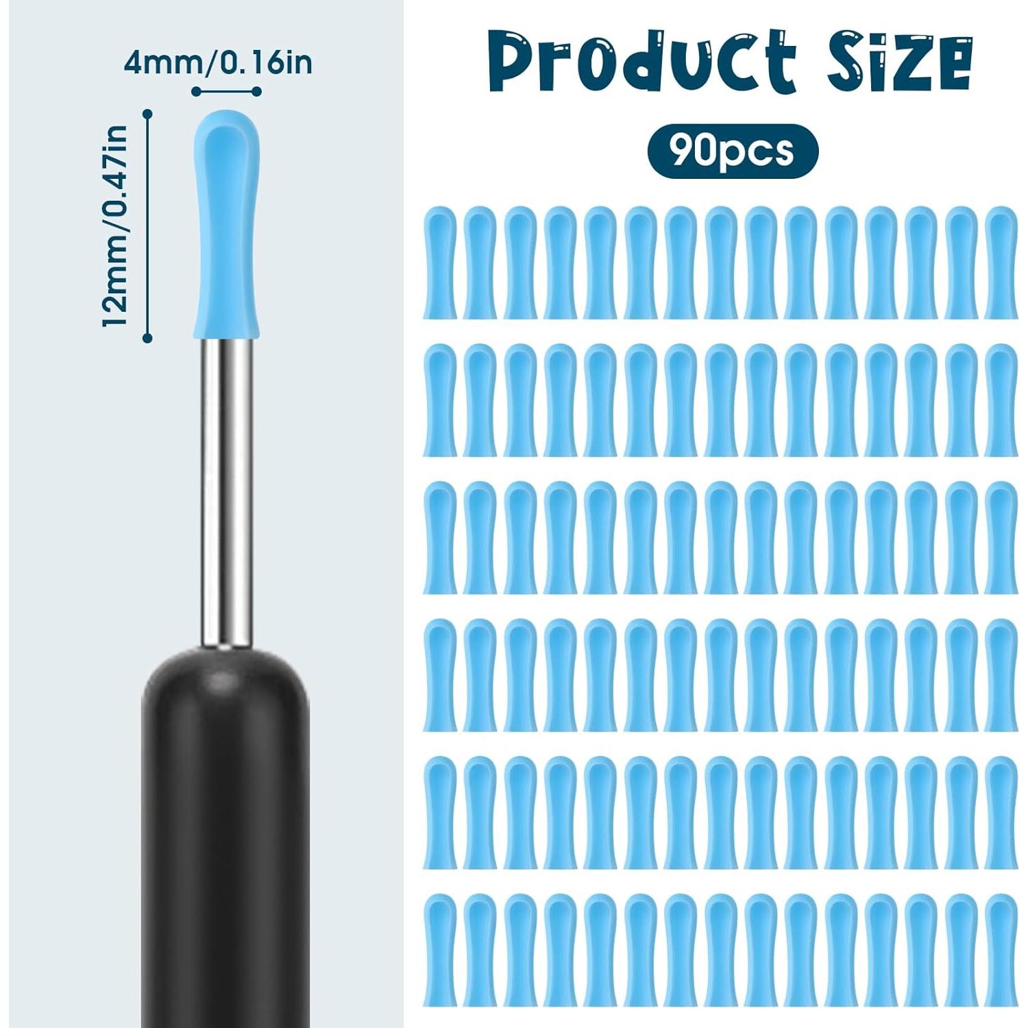 90 Piezas Consejos de Remoción de Cerumen Silicona Meiying