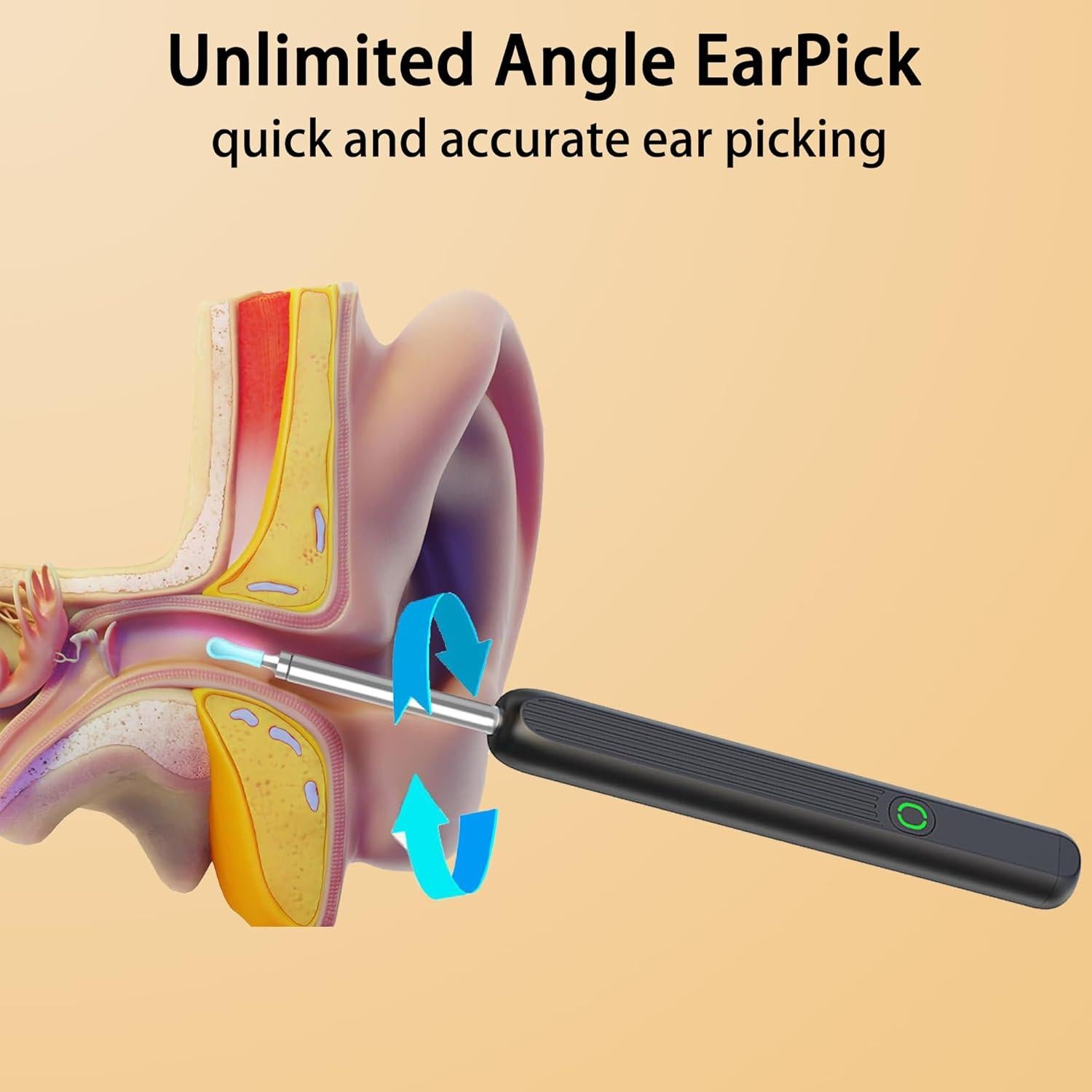Limpiador de Oídos con Cámara HD Yunwei - Kit Integral