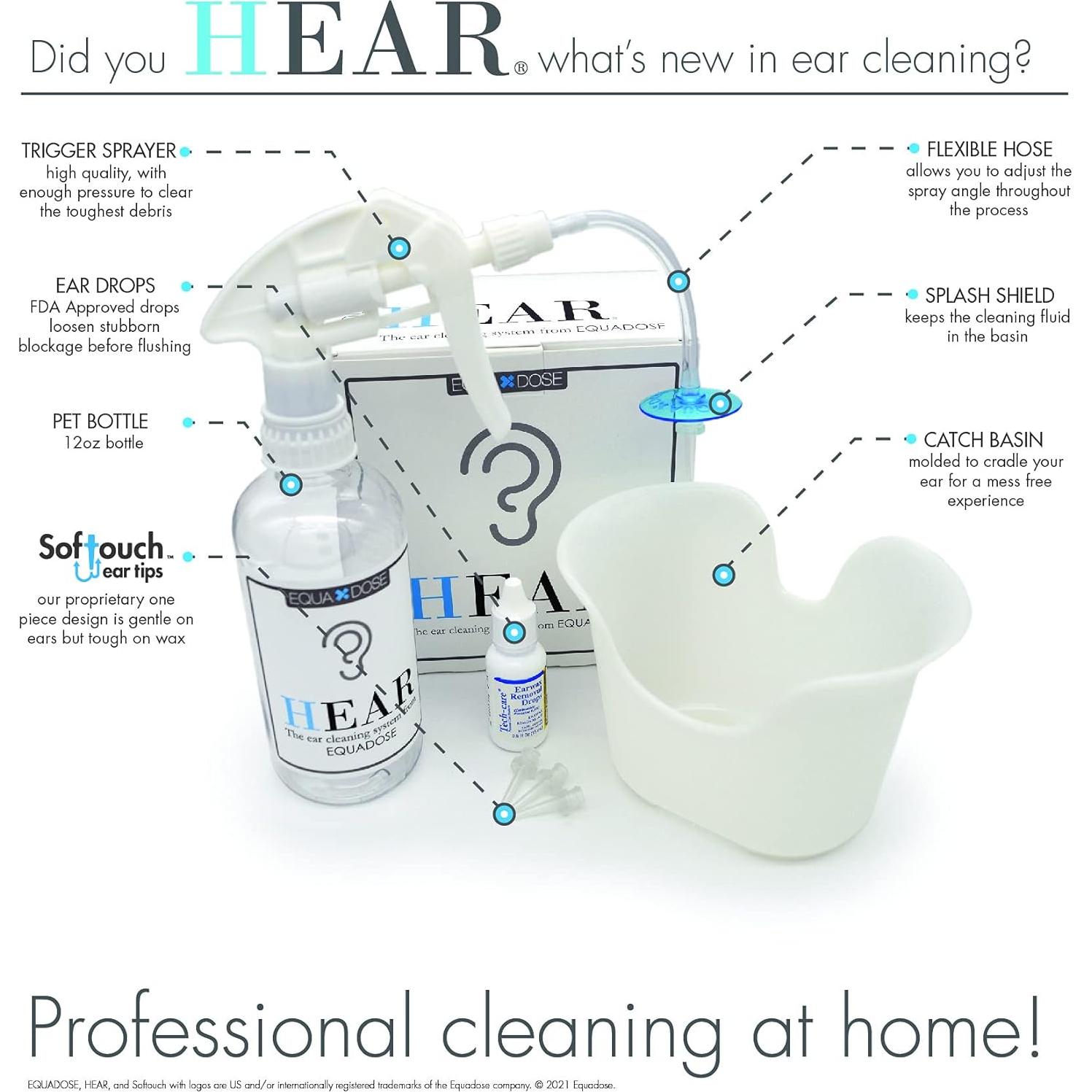 Kit de Limpieza de Oídos EQUADOSE con Accesorios