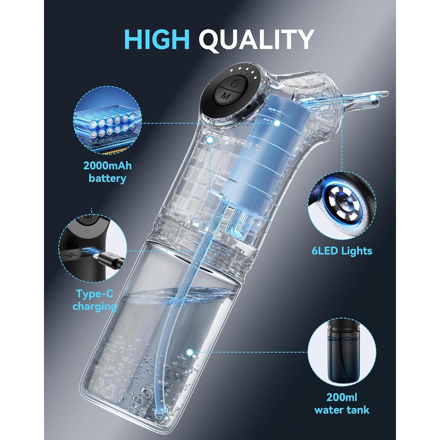 Limpiador de Oídos Eléctrico KAUGIC con Cámara HD 1080P