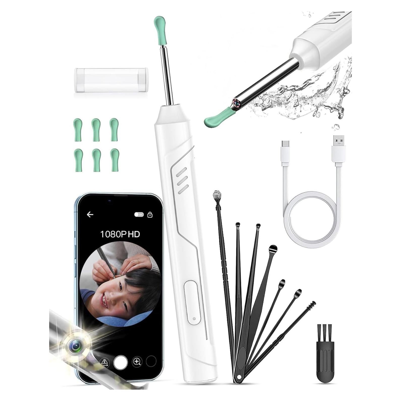 Endoscopio inalámbrico FHD 1080P Mahousky para oídos