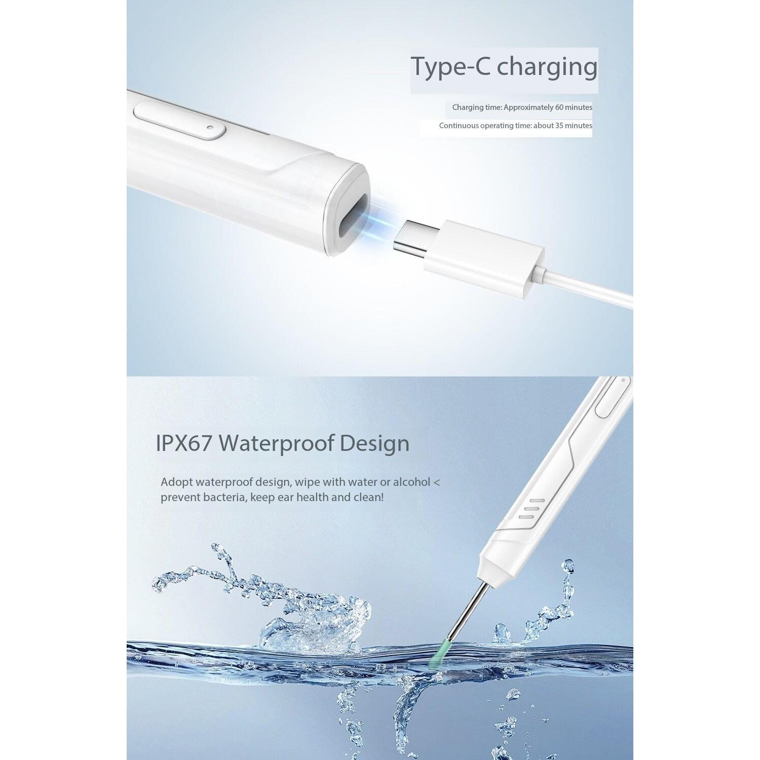 Endoscopio inalámbrico FHD 1080P Mahousky para oídos