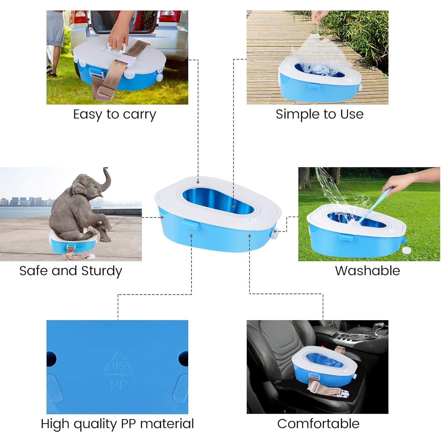 Inodoro Portátil ARCITON para Camping y Viajes 1,65 kg