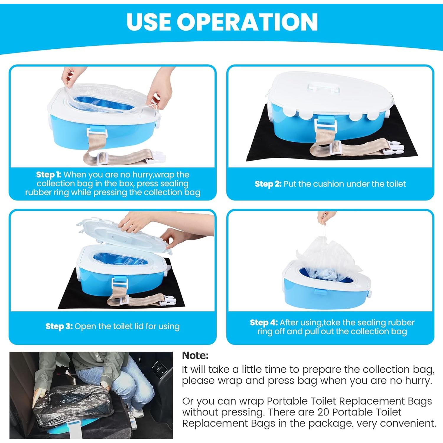 Inodoro Portátil ARCITON para Camping y Viajes 1,65 kg