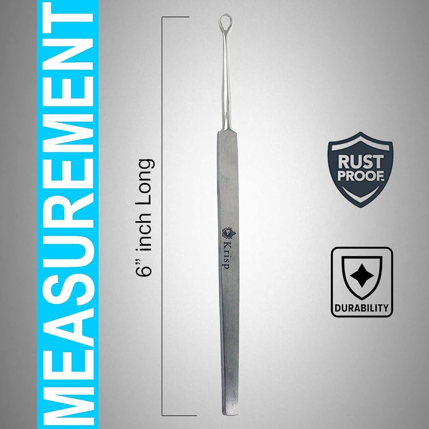 Kit de Limpieza de Cerumen Krisp Beauty Acero Inoxidable