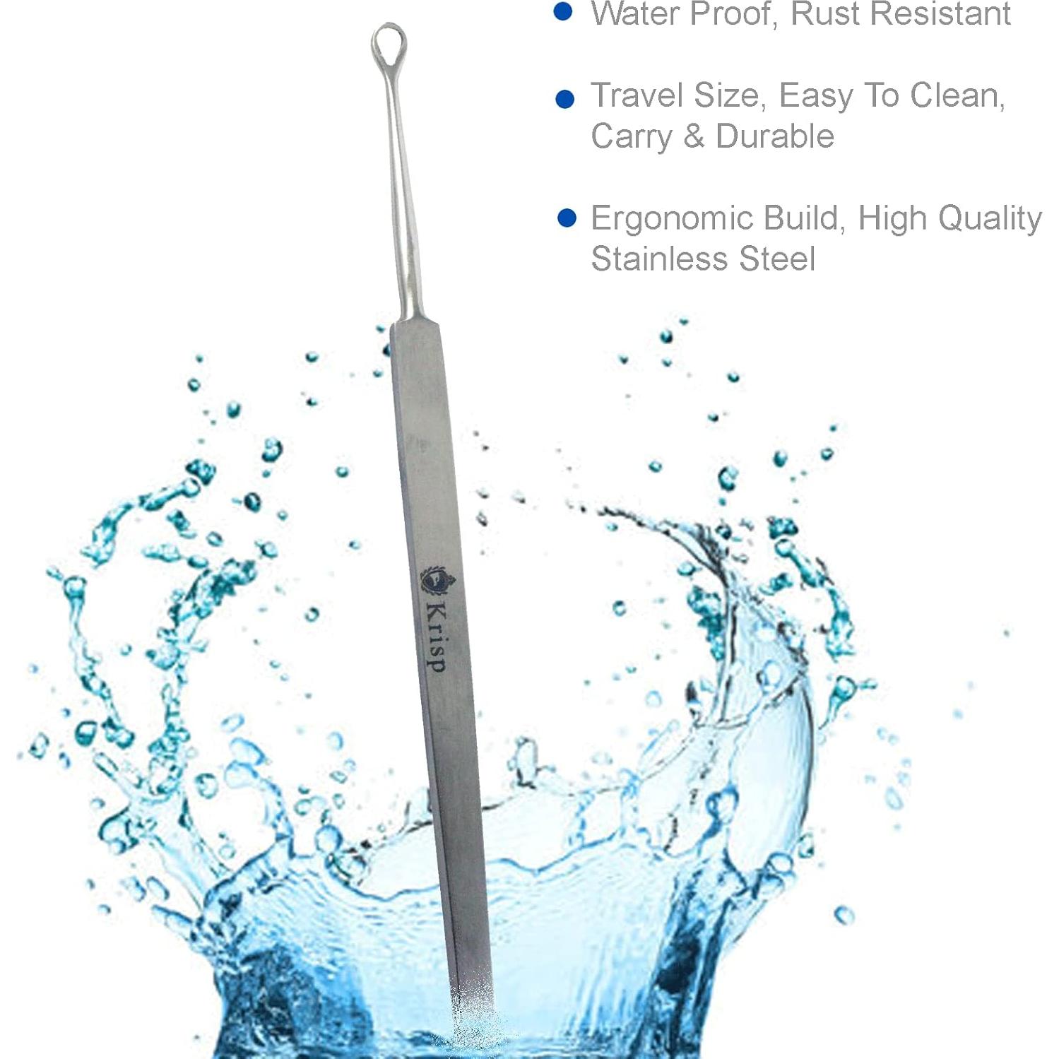 Kit de Limpieza de Cerumen Krisp Beauty Acero Inoxidable