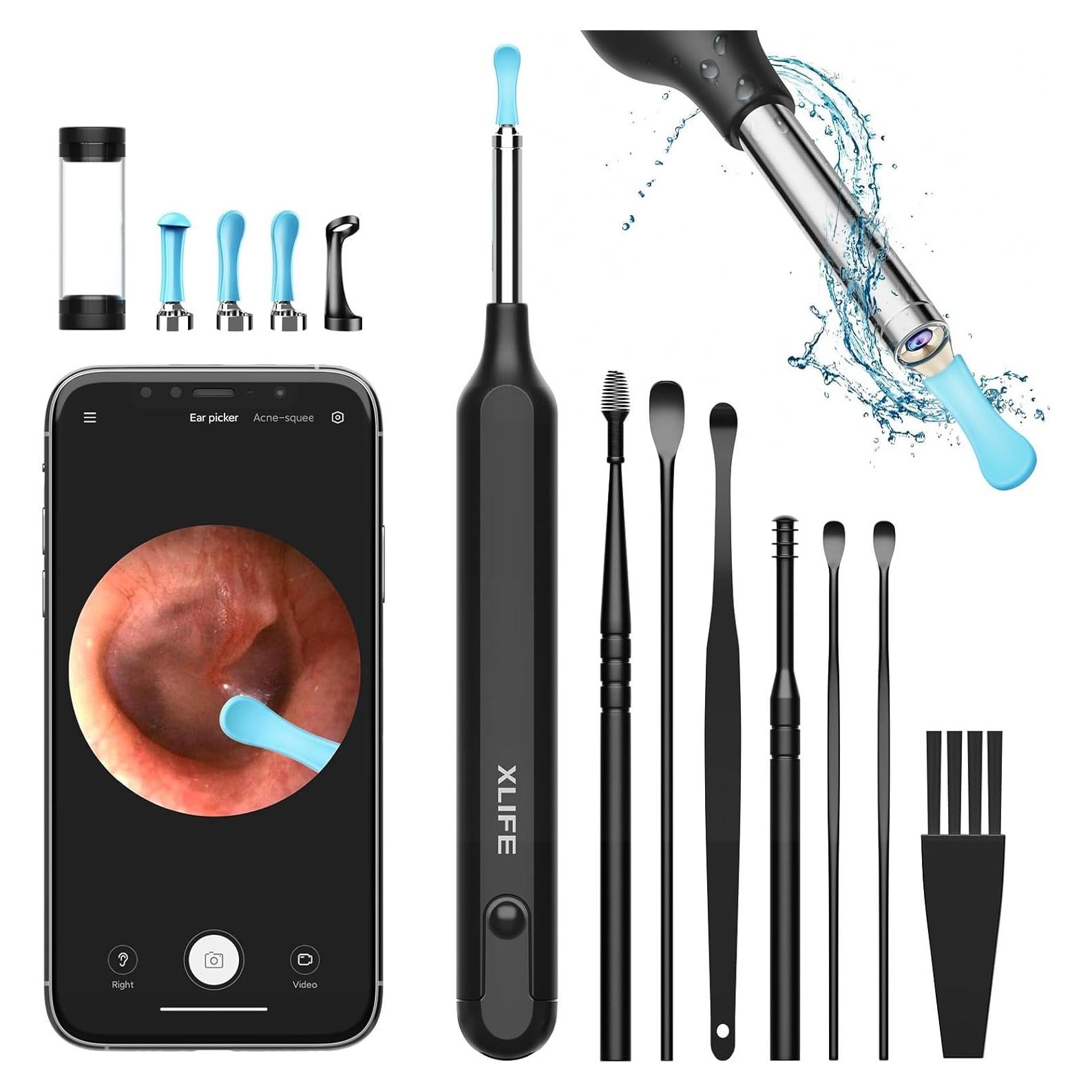 Limpiador de Oídos Yumika X1 con Cámara HD 1080P 7 Piezas
