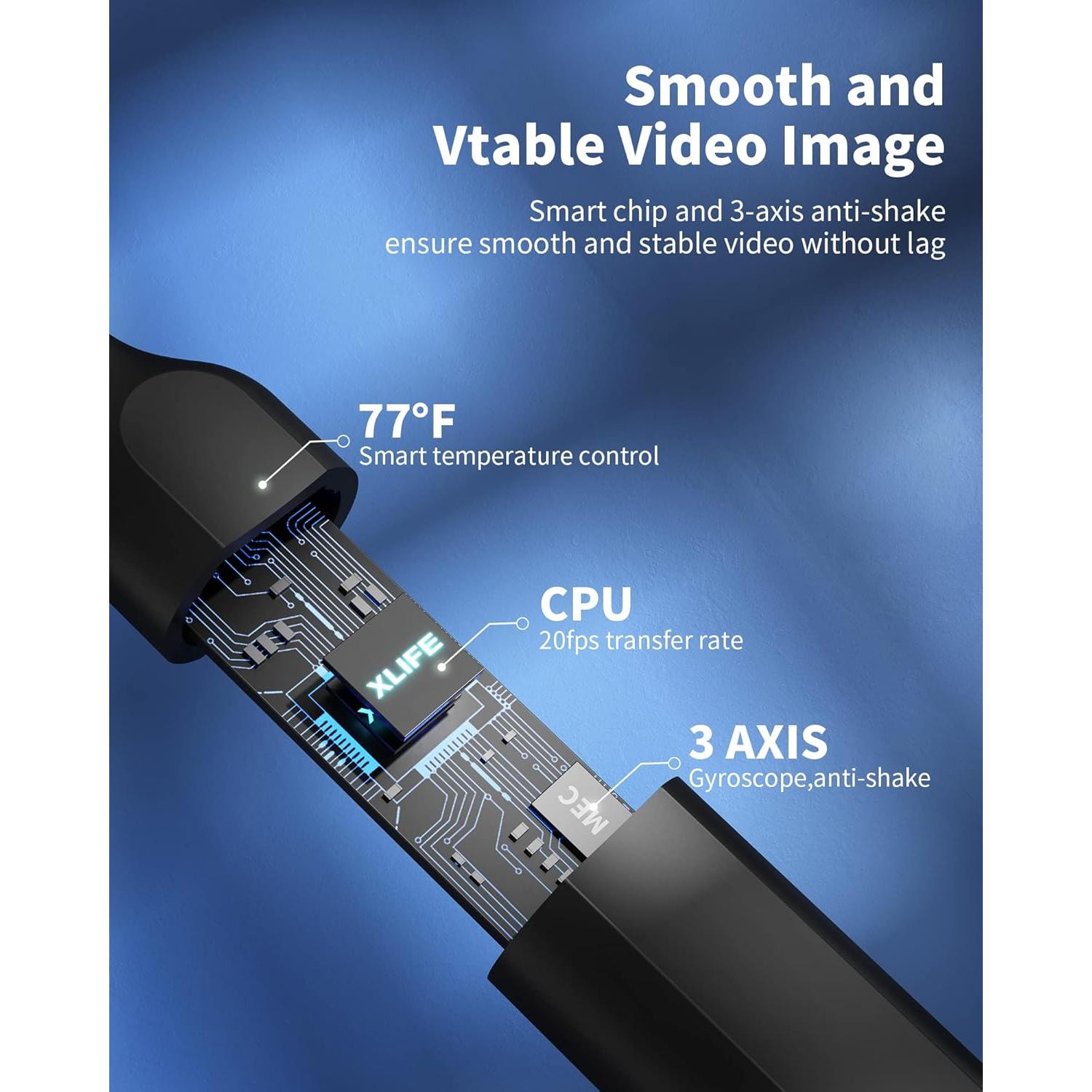 Limpiador de Oídos Yumika X1 con Cámara HD 1080P 7 Piezas