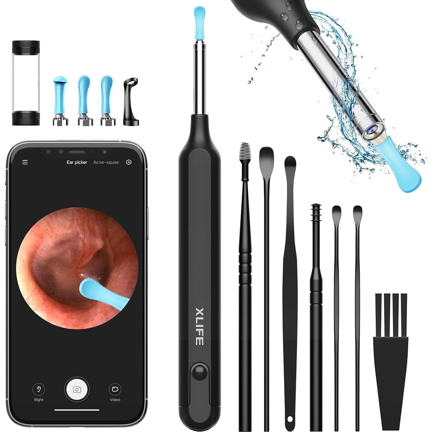 Limpiador de Oídos Yumika X1 con Cámara HD 1080P 7 Piezas