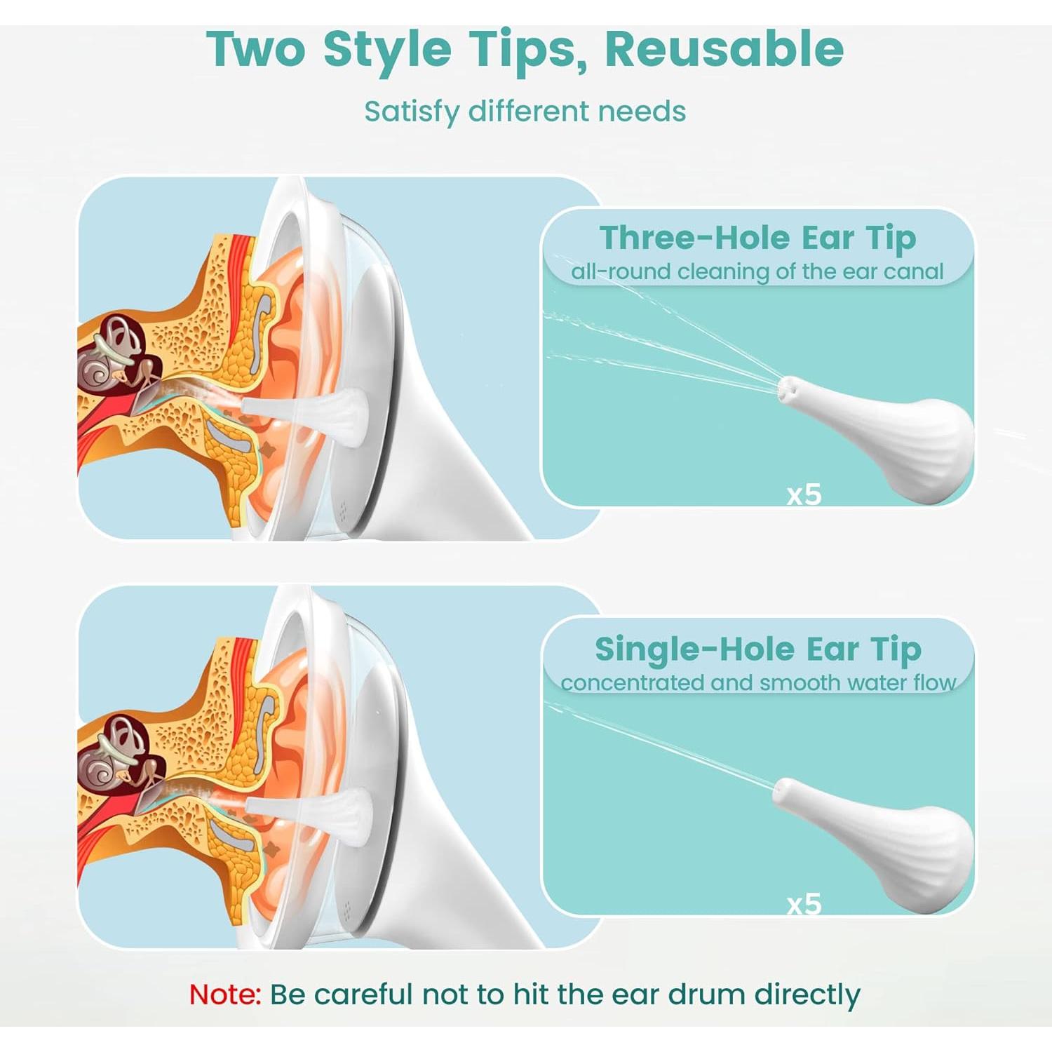 Limpiador de Oídos Eléctrico Momspeace con 10 Puntas