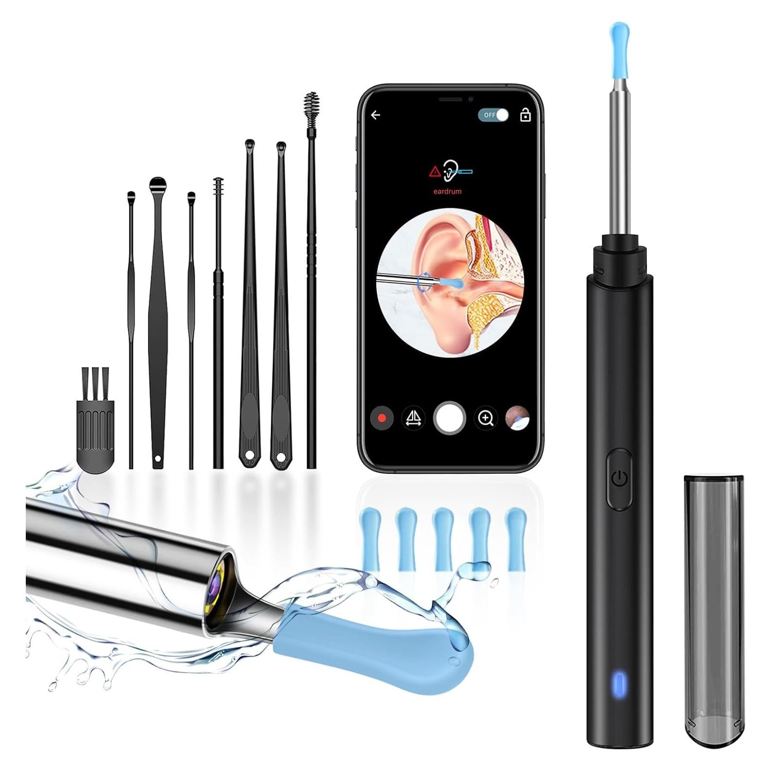 Kit de Eliminación de Cerumen Edicc con Cámara HD 1296P