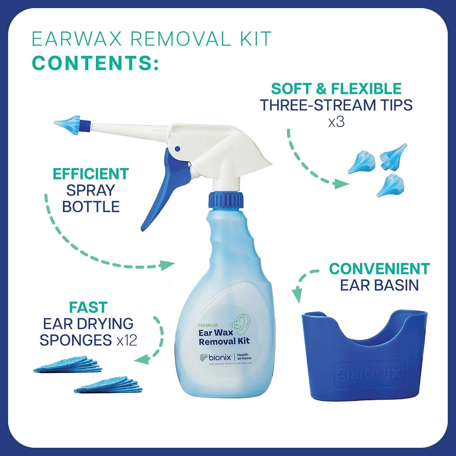 Kit de Eliminación de Cerumen Bionix - 17 Piezas