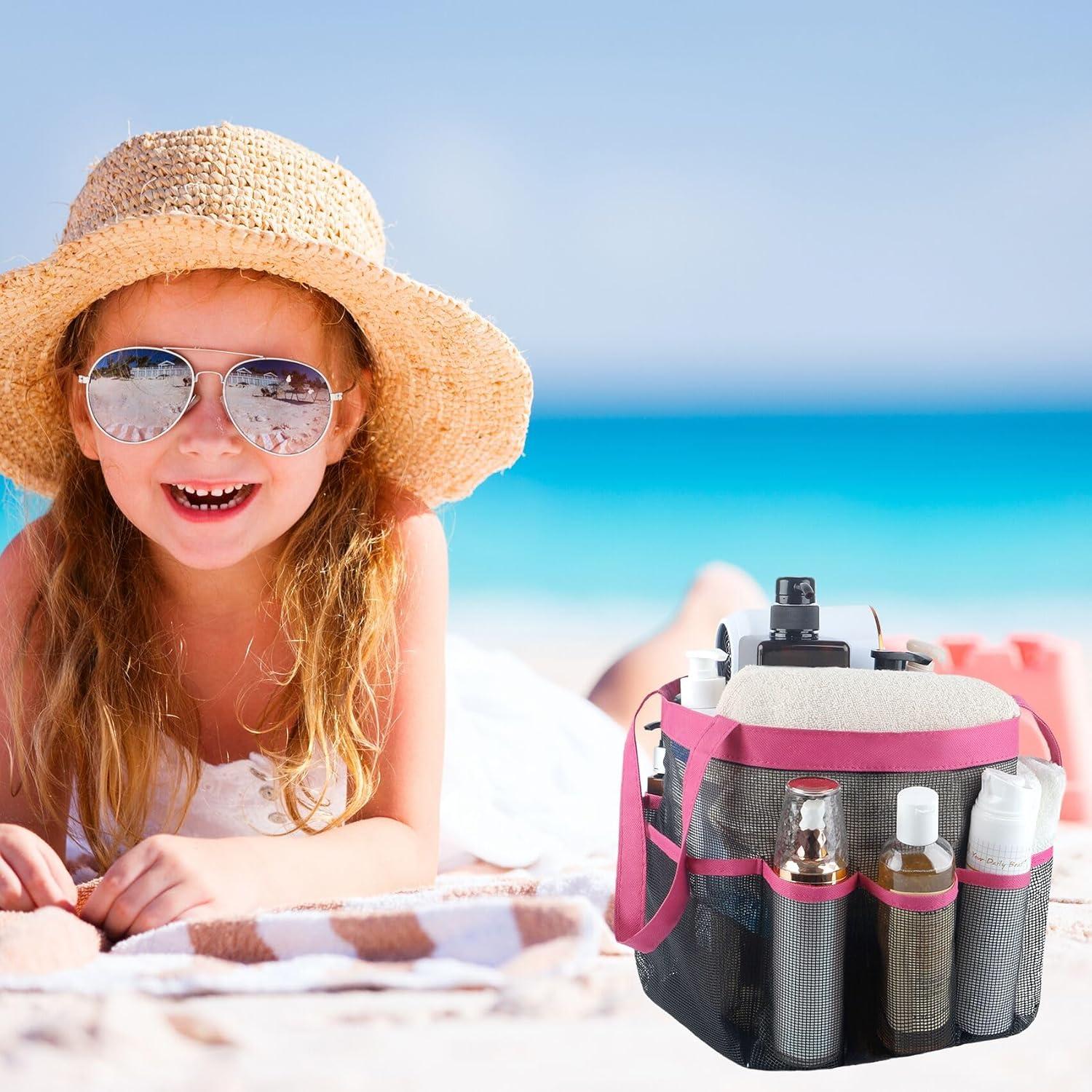 Caddy de Ducha Attmu 2 Pack Malla Secado Rápido Rosa Azul