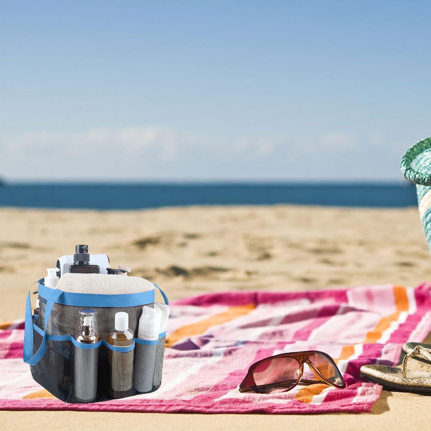 Caddy de Ducha Attmu 2 Pack Malla Secado Rápido Rosa Azul