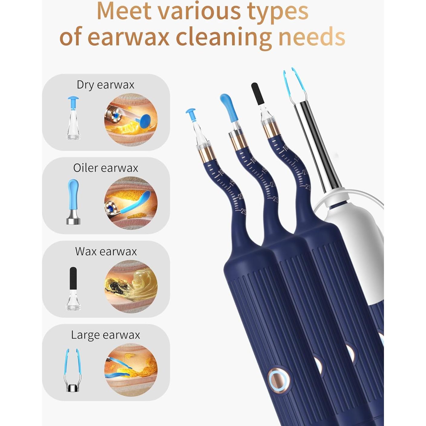 Kit de Limpieza de Oídos Heifeng I35R con Cámara HD