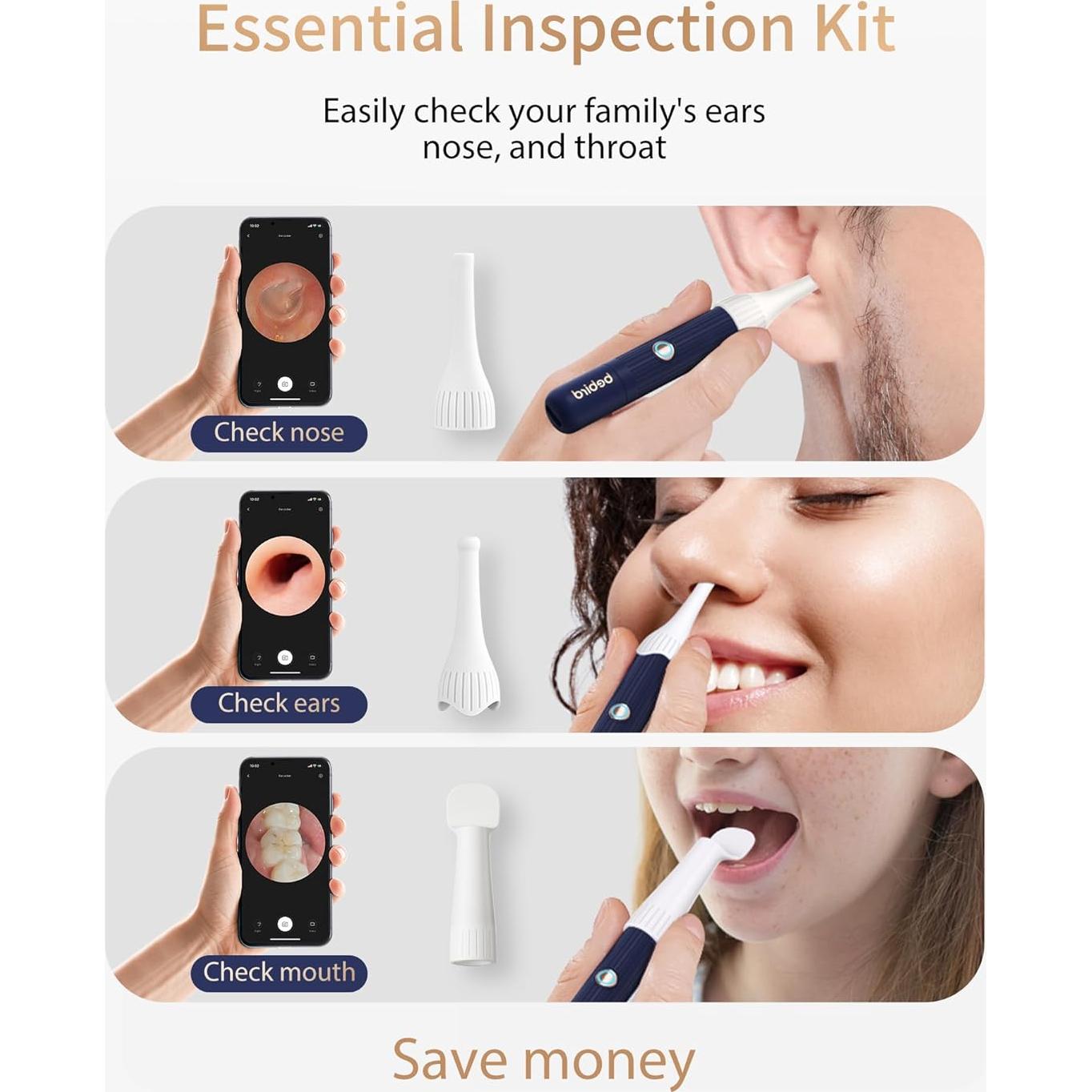 Kit de Limpieza de Oídos Heifeng I35R con Cámara HD