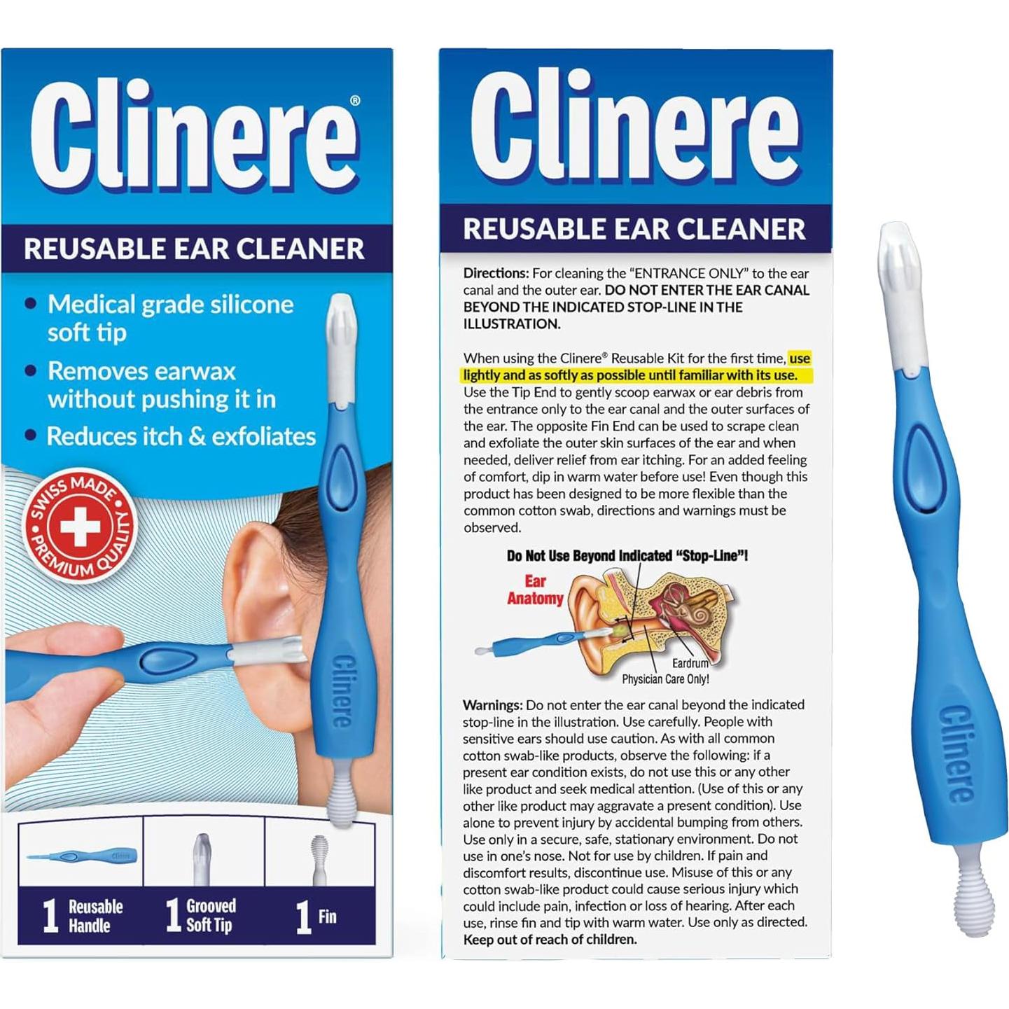 Kit Limpiador de Oídos Reutilizable Clinere - Suave y Efectivo