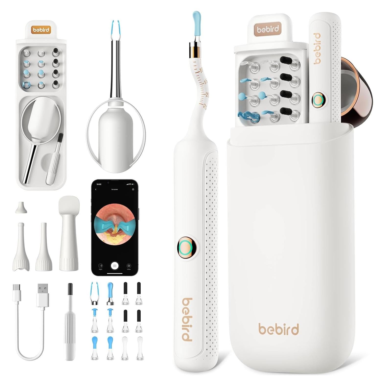 Bebird Earsight Plus R37R Kit Limpieza Oídos Cámara HD