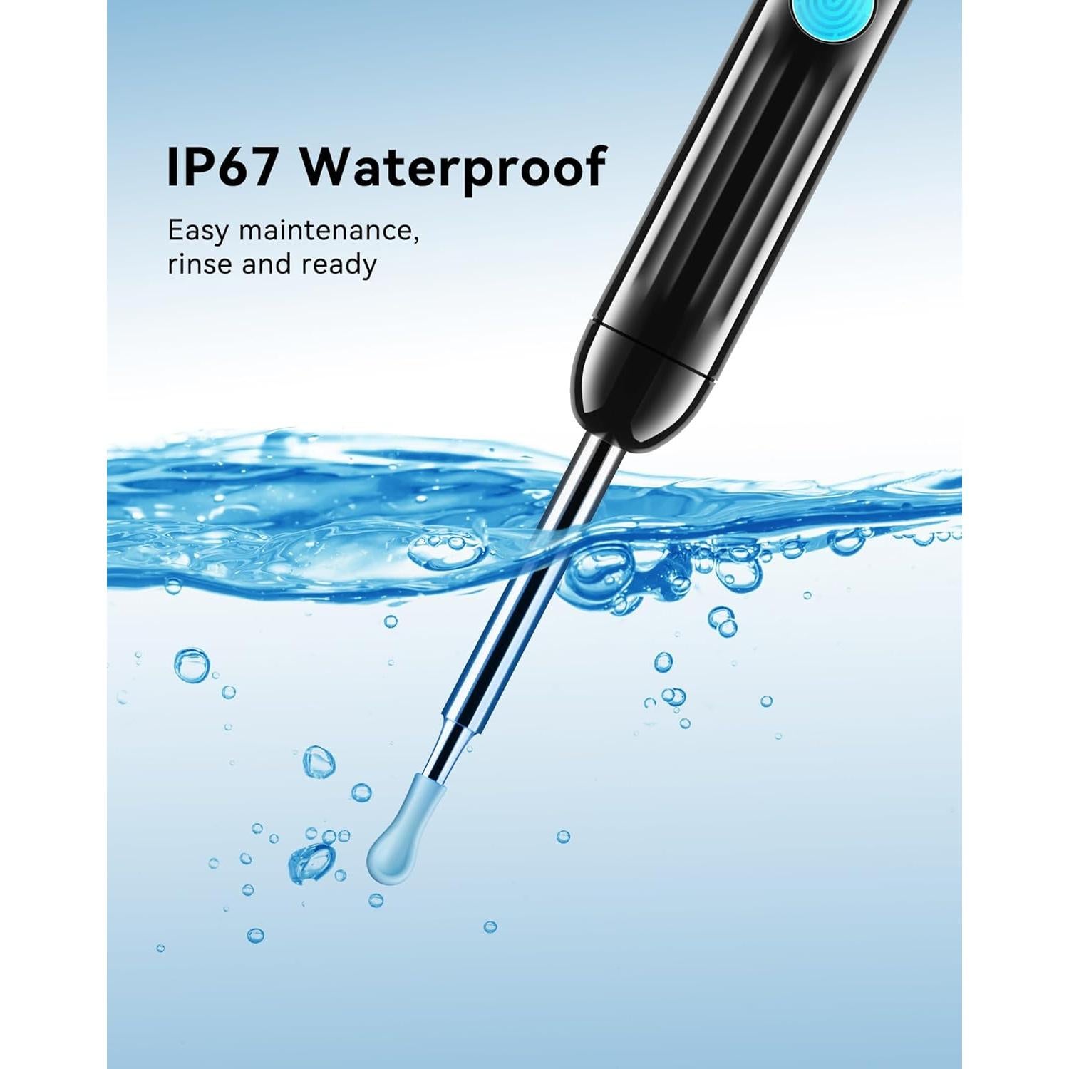 Limpiador de Oídos Jegoat con Cámara HD 1080P y 6 LED