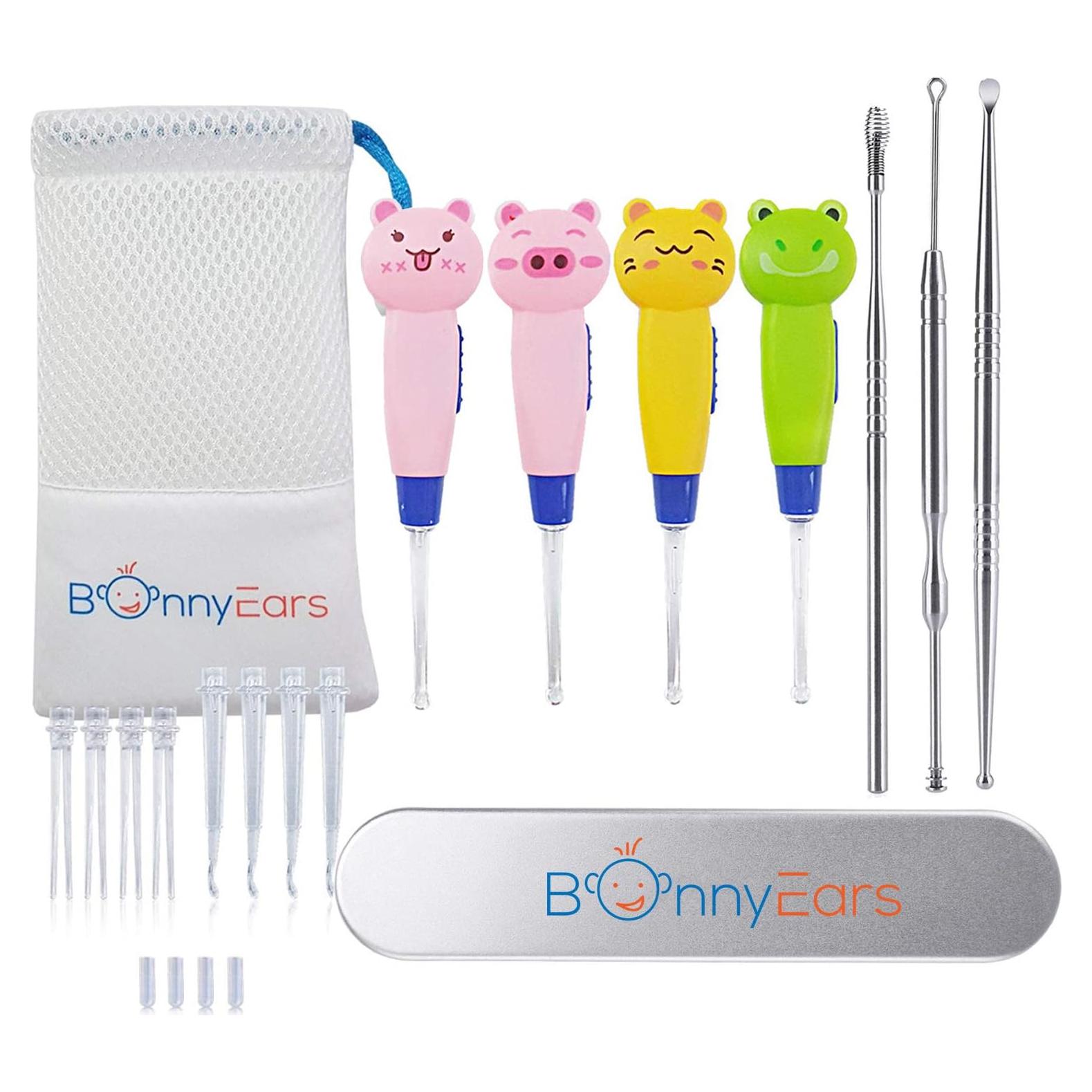 Kit Eliminación Cerumen LED BonnyEars - Acero Inoxidable