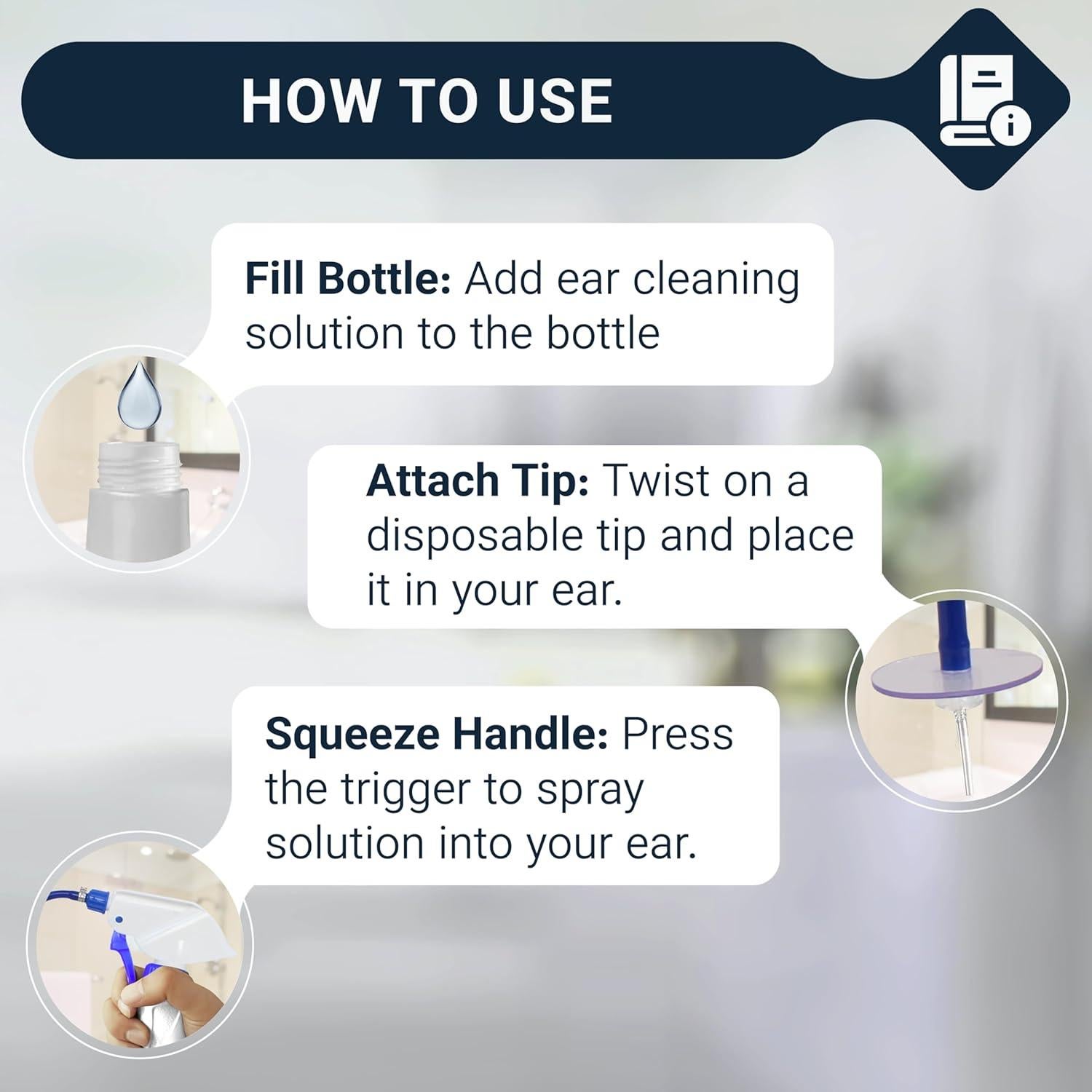 Botella Lavadora de Oídos Doctor Easy - Limpieza Profesional