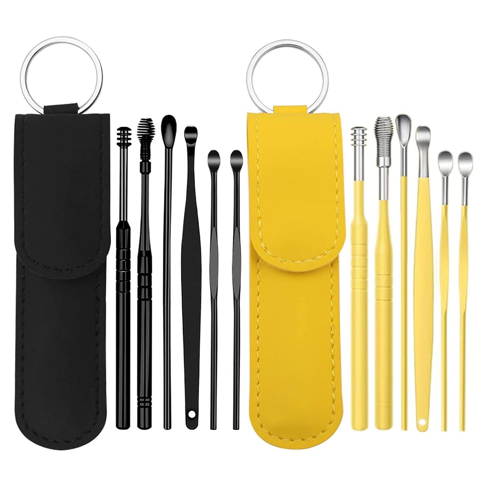 Juego de 12 Palas para Oídos Voitead Acero Inoxidable