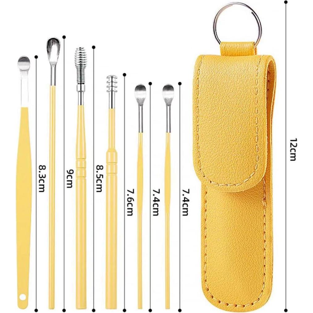 Juego de 12 Palas para Oídos Voitead Acero Inoxidable