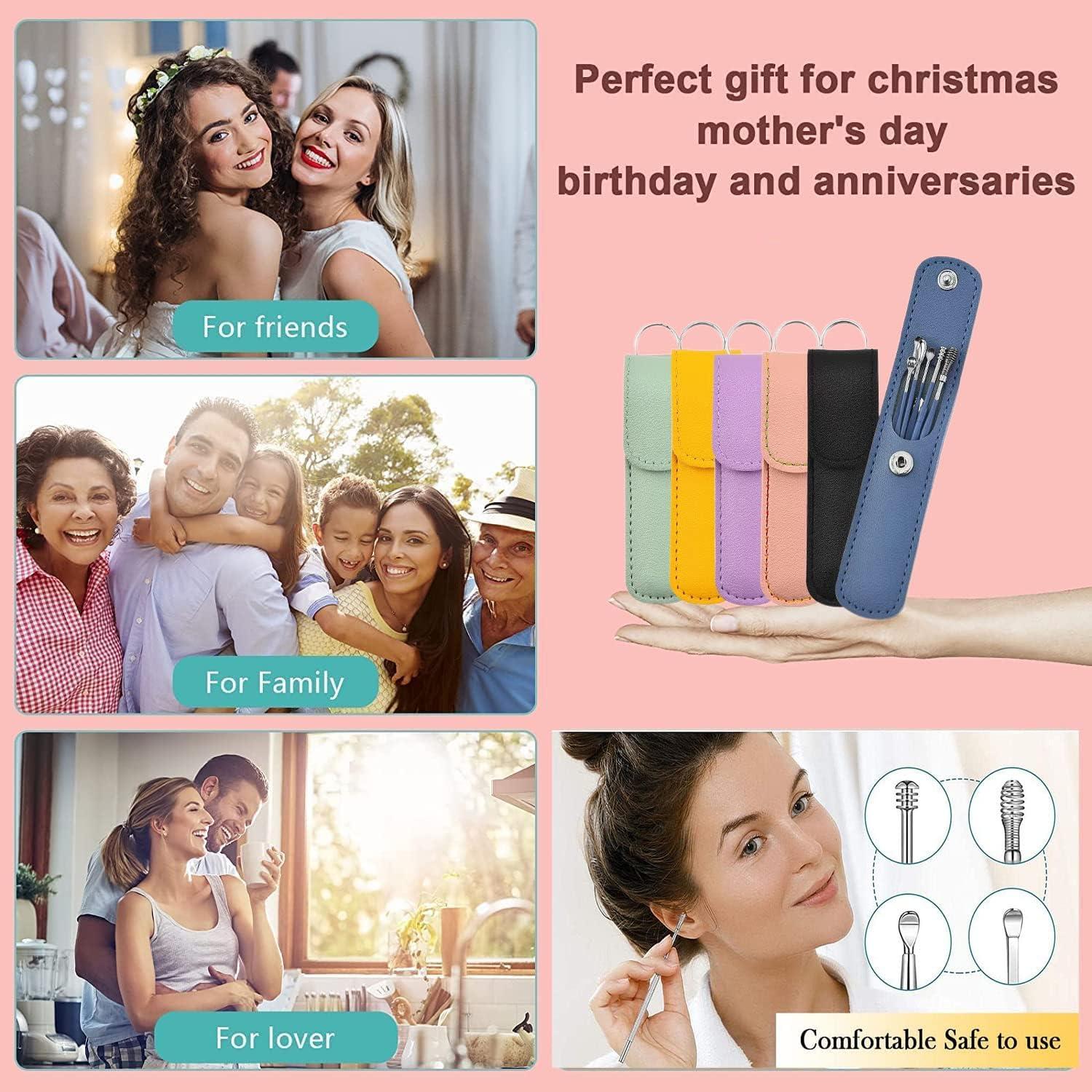 Juego de 12 Palas para Oídos Voitead Acero Inoxidable