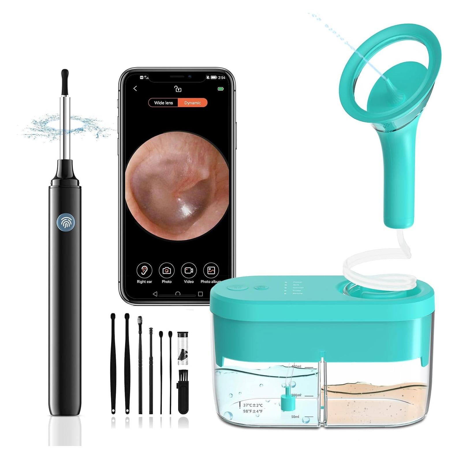 Limpiador de Oídos KARU AETO con Cámara 1080P y 4 Modos