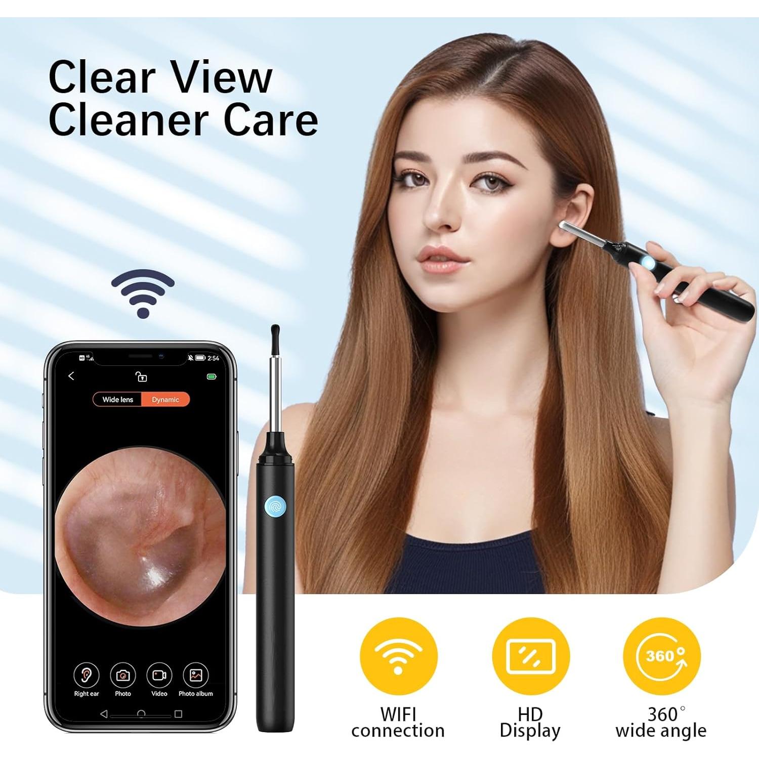 Limpiador de Oídos KARU AETO con Cámara 1080P y 4 Modos