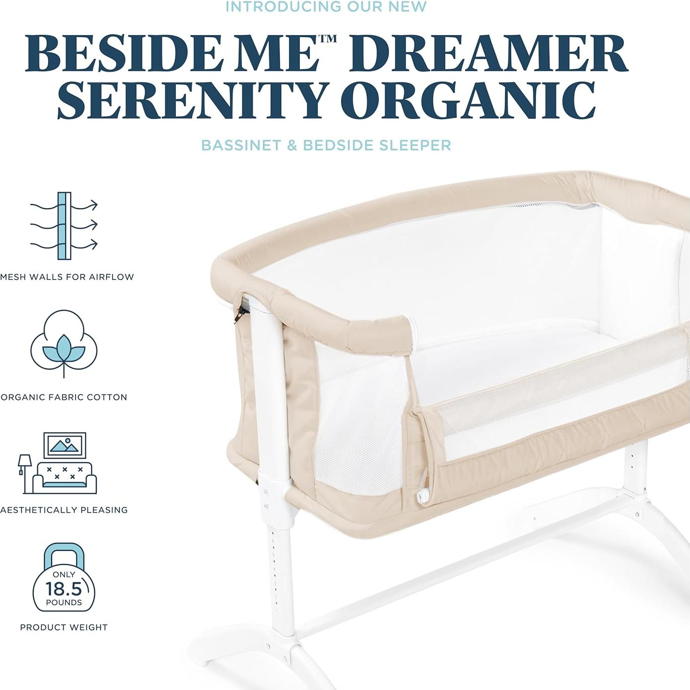 Cuna Beside Me Serenity Baby Delight | Altura ajustable 7 posiciones
