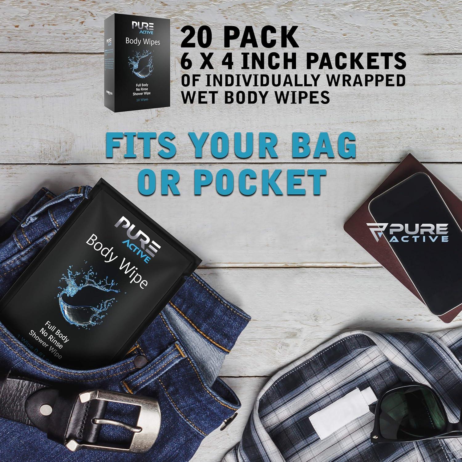 Toallitas Corporales Pure Active 60 Unidades Hipoalergénicas