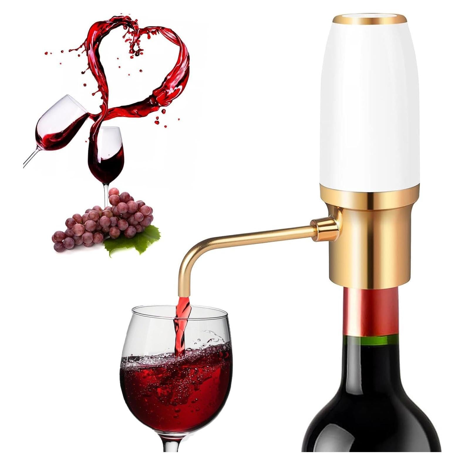 Aerador de Vino Eléctrico Resome Oro 750ml Portátil