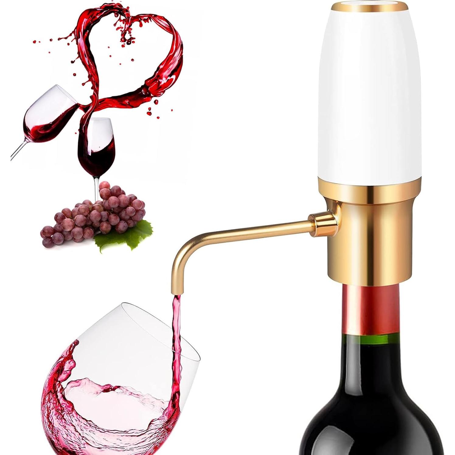 Aerador de Vino Eléctrico Resome Oro 750ml Portátil