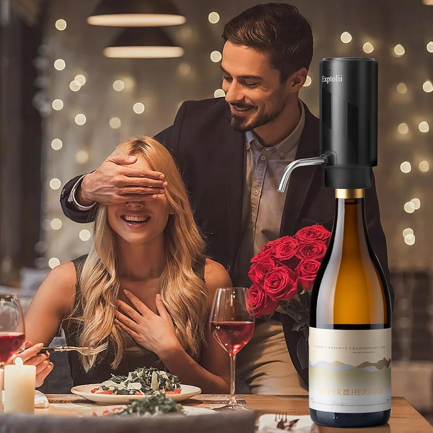 Aereador de Vino Eléctrico Exptolii Decanter03 198 ml