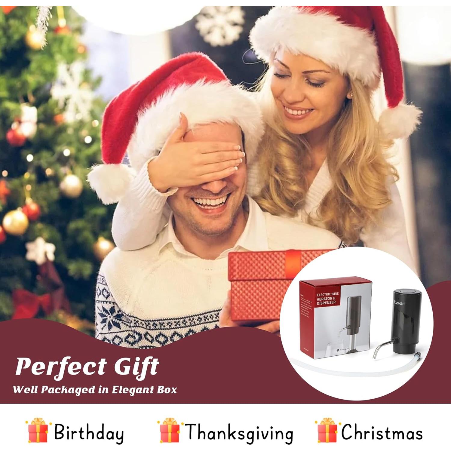 Aereador de Vino Eléctrico Exptolii Decanter03 198 ml