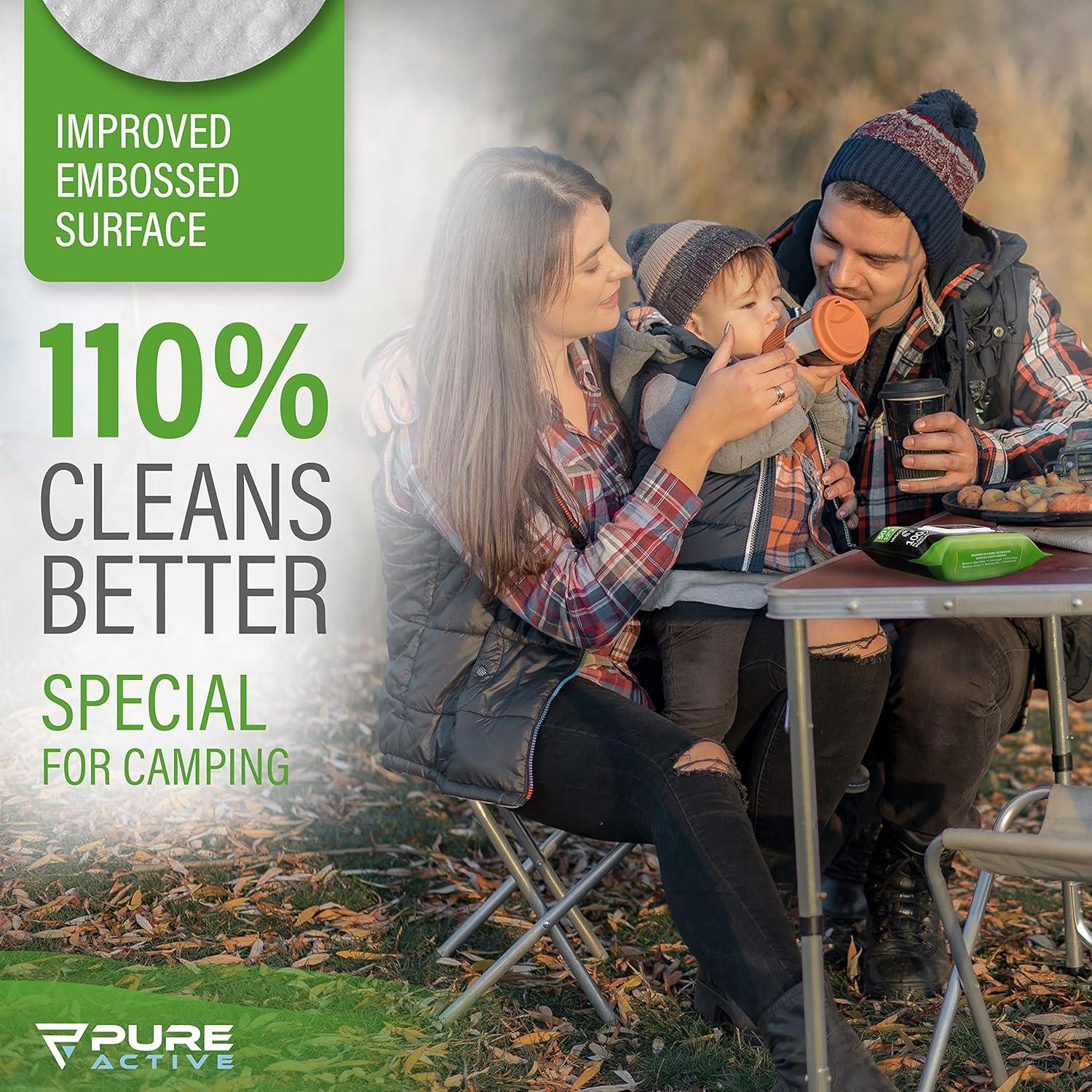 Toallitas Corporales Biodegradables Pure Active 50 Unidades