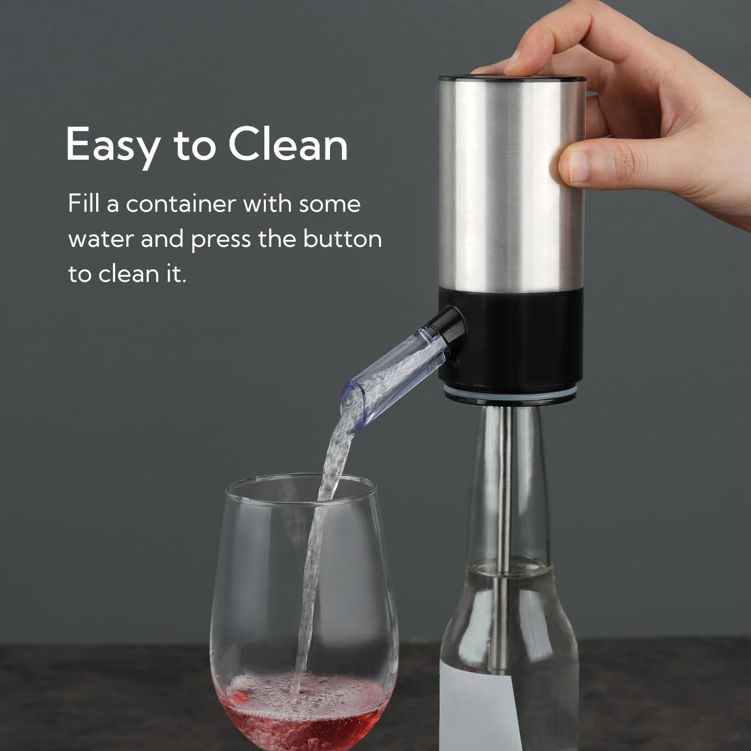 Dispensador de Vino Eléctrico KITCHENDAO con Bomba 2 en 1