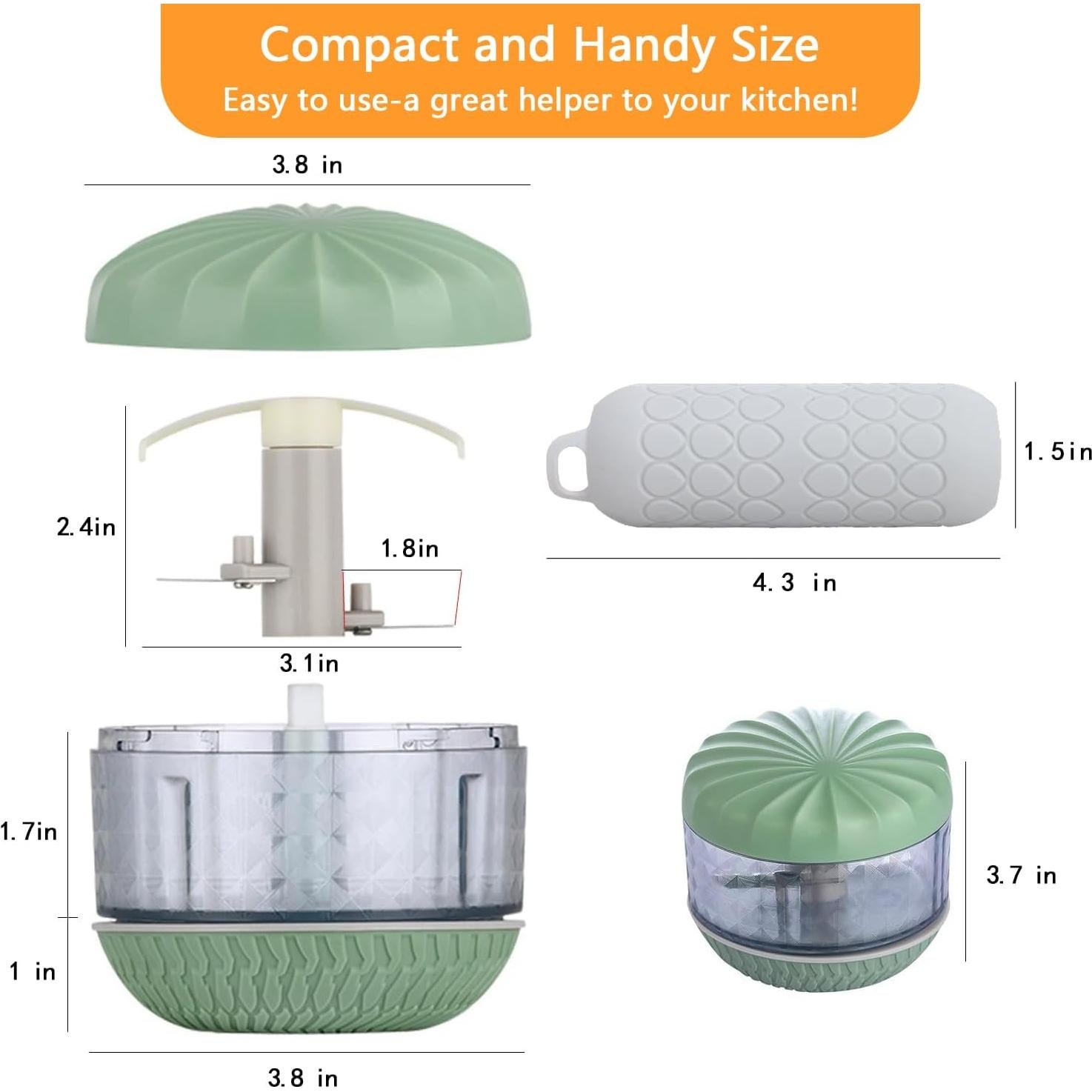 Picador de Ajo Manual BRIDZON Verde 218g Compacto
