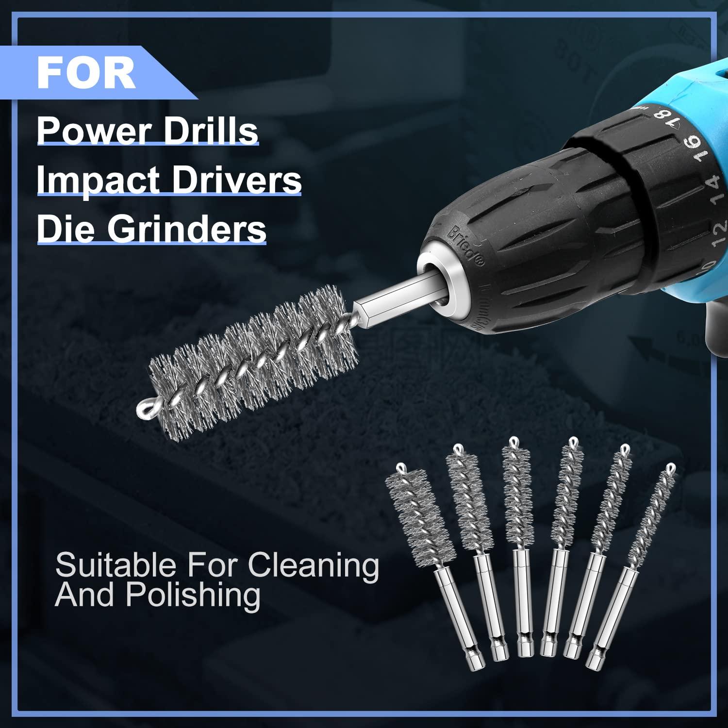 Cepillo de Alambre MAXMAN 18 Piezas para Taladro 150 mm