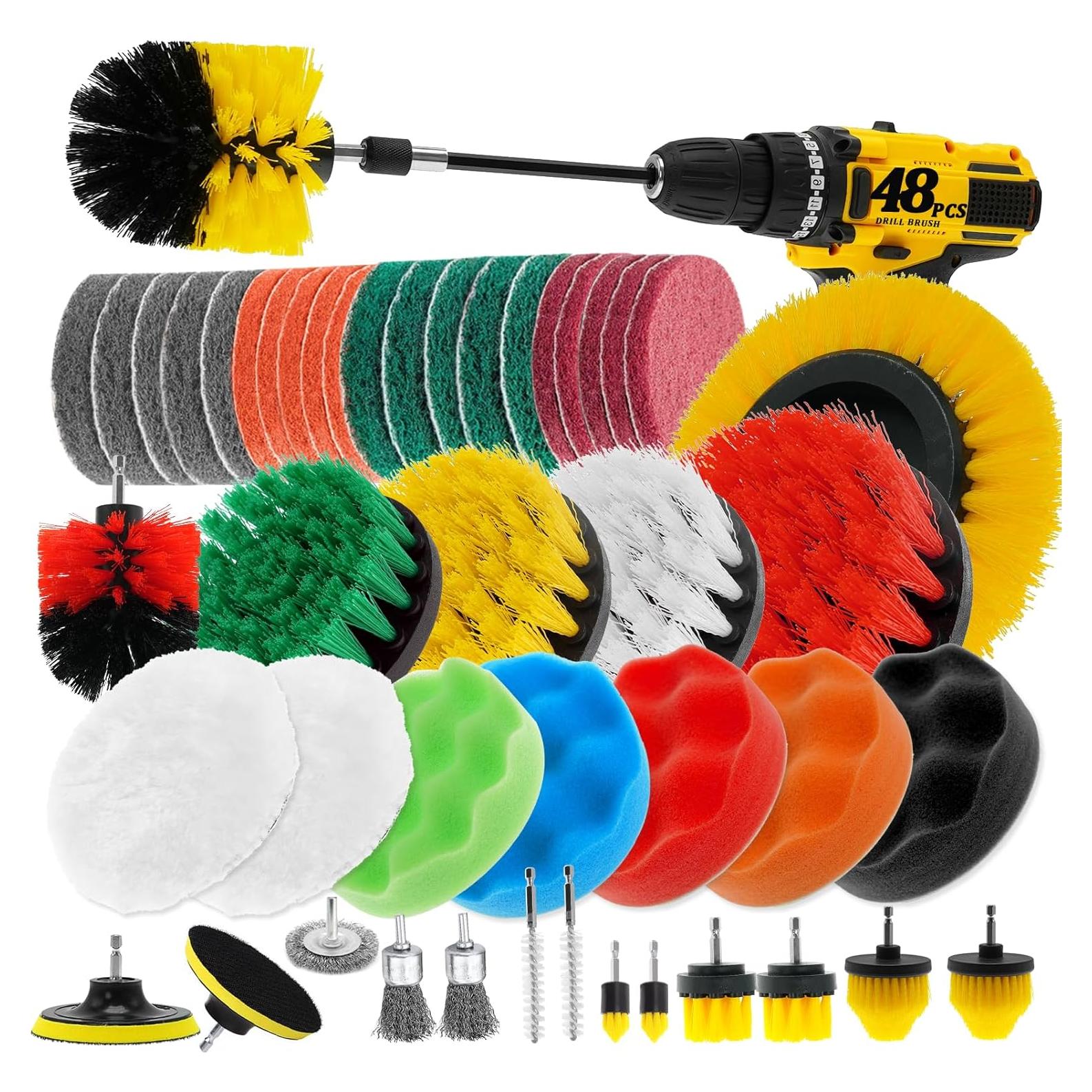 Juego de 48 Accesorios de Limpieza ETOUPA para Taladro