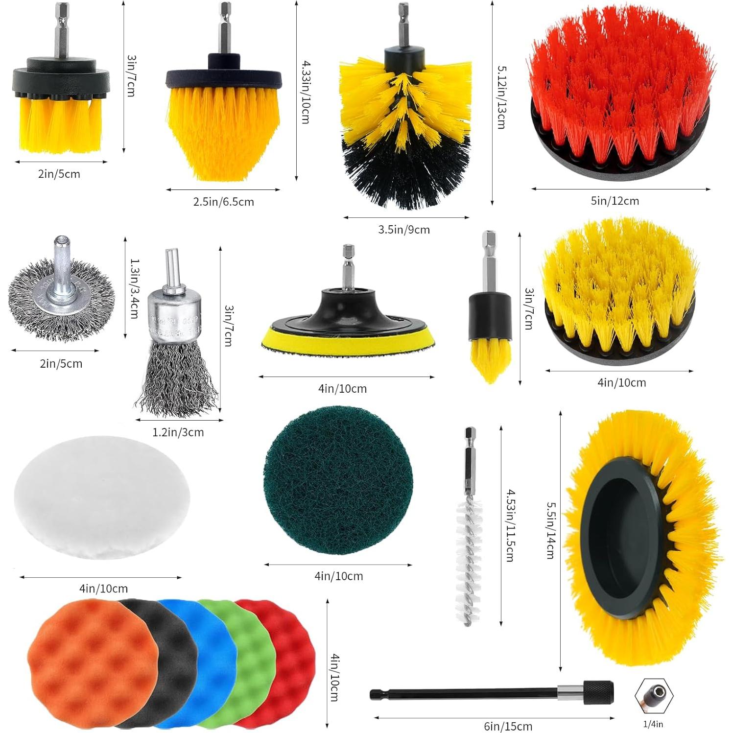 Juego de 48 Accesorios de Limpieza ETOUPA para Taladro