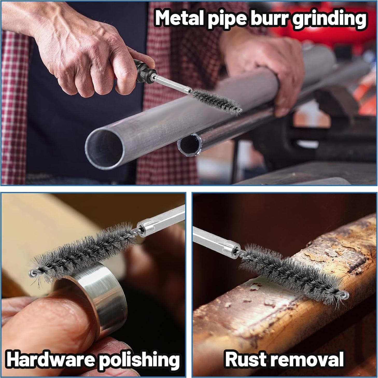 Juego de cepillos de alambre 18 piezas PAMASE 8-19mm