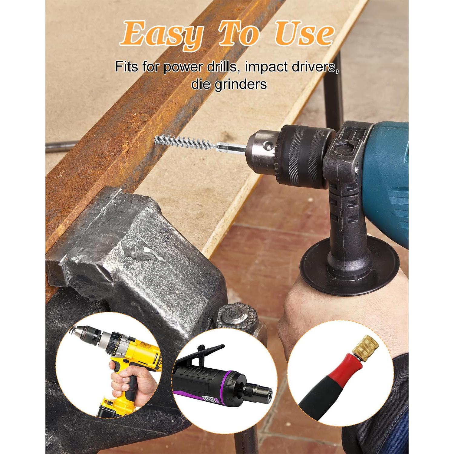 Juego de cepillos de alambre AOKLIT 24 piezas para taladro