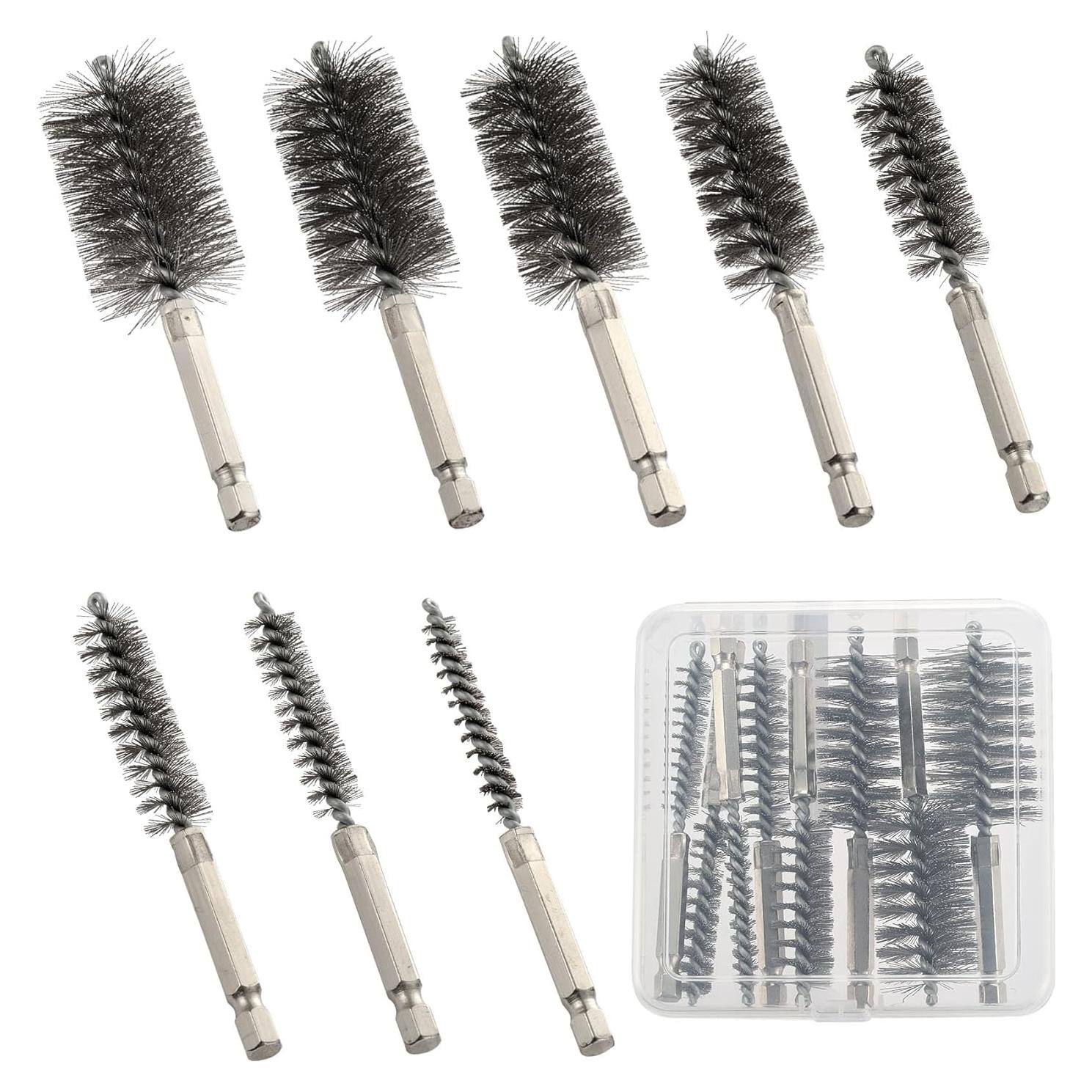 Juego de Cepillos de Alambre MAXMAN 8 Piezas Acero Inoxidable