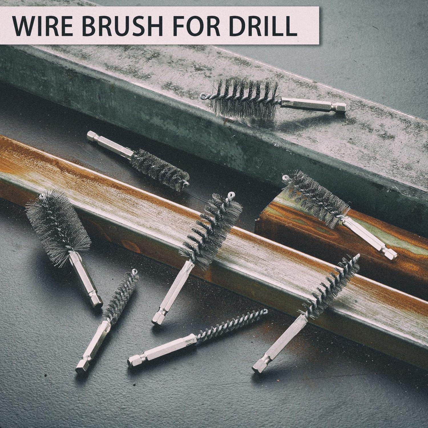 Juego de Cepillos de Alambre MAXMAN 8 Piezas Acero Inoxidable