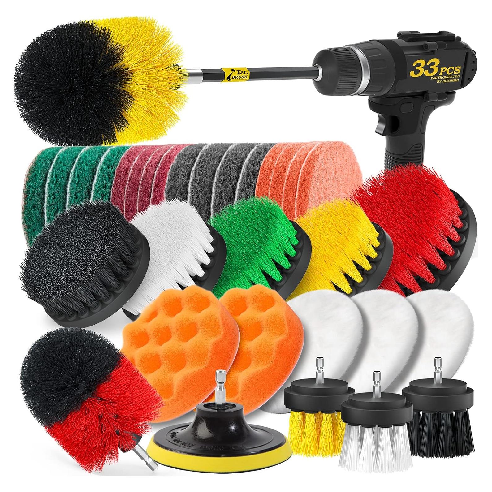 Conjunto 33 Piezas Accesorios Limpieza Taladro Holikme