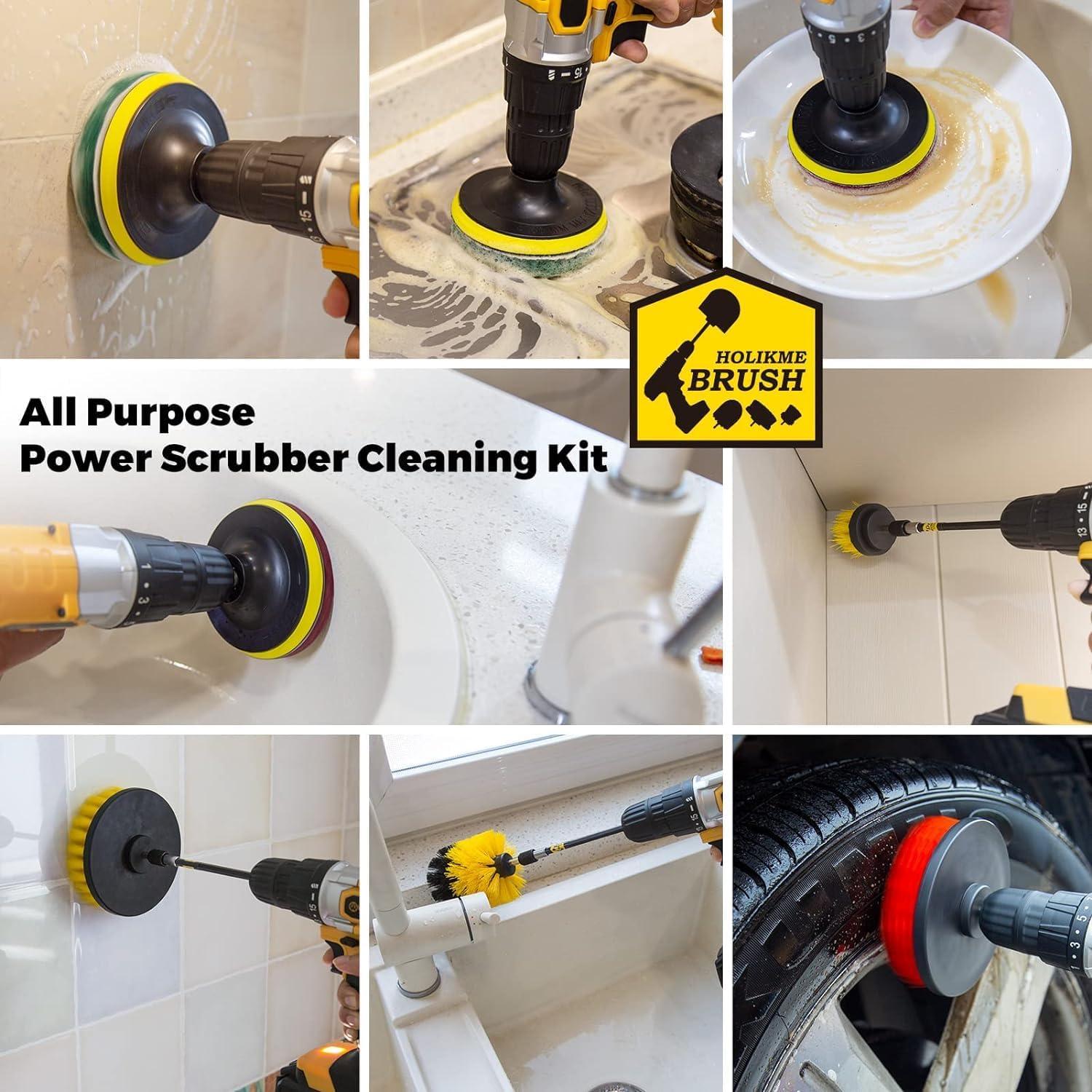 Conjunto 33 Piezas Accesorios Limpieza Taladro Holikme