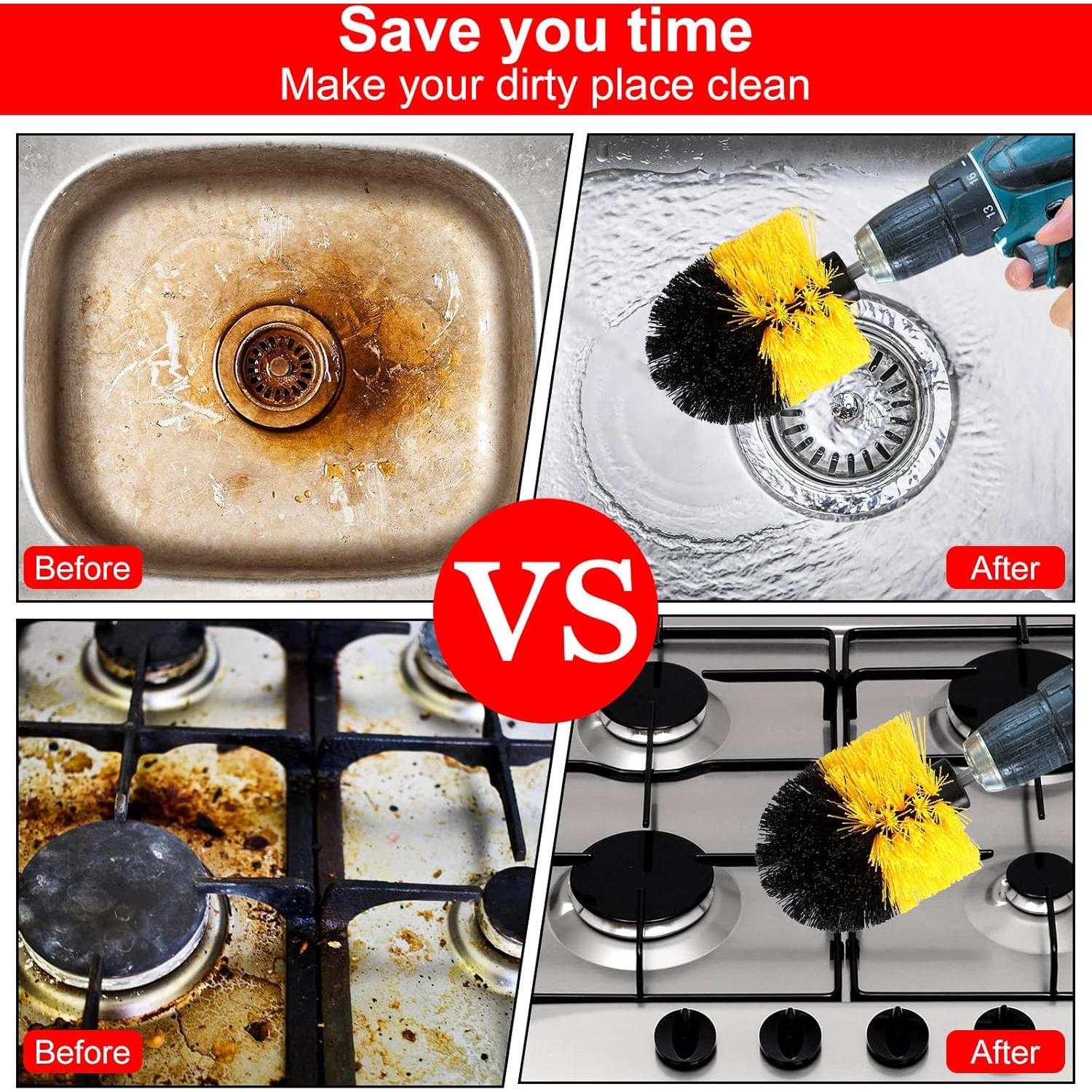 Juego de Cepillos de Limpieza para Taladro Remerry 6 Piezas